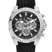 Мужские Часы (Silver-Tone And Black Tachymeter Watch) 60021-01 Multi Мужские Часы (Silver-Tone And Black Tachymeter Watch) 60021-01 Multi