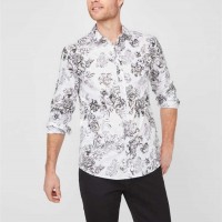 Мужская Рубашка (Belfast Printed Shirt) 63791-01 Чистый Белый