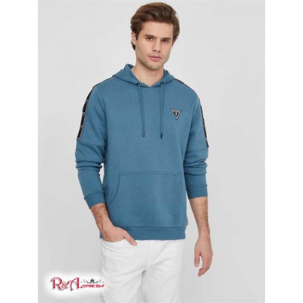 Мужское Худи GUESS Factory (Lark Logo Hoodie) 63881-01 Синий Grotto