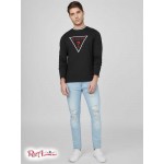 Мужская Веревка GUESS Factory (Roper Logo Crewneck) 58261-01 Реактивний Черный