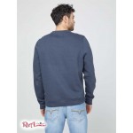 Мужской Пуловер GUESS Factory (Porter Embroidered Logo Pullover) 58011-01 Midnight Moon