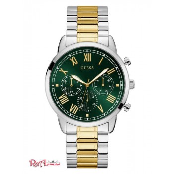 Чоловічий Годинник (Green Two-Tone Multifunction Watch) 64791-01 Срібло