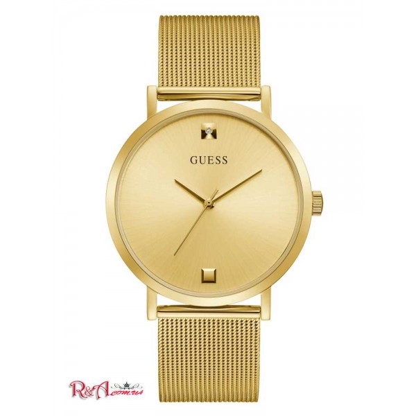 Мужские Часы GUESS (Gold-Tone Mesh Diamond Analog Watch) 56191-01 Multi Мужские Часы GUESS (Gold-Tone Mesh Diamond Analog Watch) 56191-01 Multi