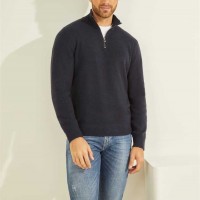 Мужской Свитер (Esmere Wool-Blend Zip Sweater) 59501-01 Bleu eLeGant