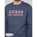 Мужской Пуловер GUESS Factory (Porter Embroidered Logo Pullover) 58011-01 Midnight Moon