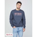 Мужской Пуловер GUESS Factory (Porter Embroidered Logo Pullover) 58011-01 Midnight Moon