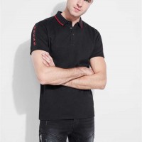 Мужское Поло (Pique Logo-Taping Polo) 41861-01 Реактивний Черный