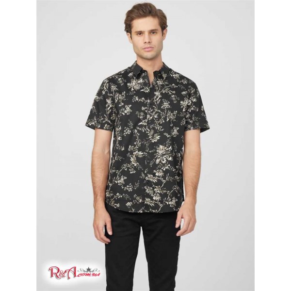 Чоловіча Сорочка GUESS Factory (Kenny Printed Shirt) 58191-01 Реактивний Чорний