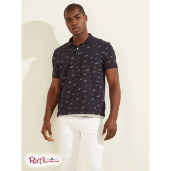 Чоловіче Поло (Corey Polo) 59521-01 Військово-Морський/Білий Guess Logo