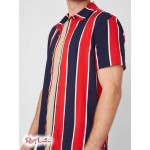 Чоловіча Сорочка GUESS Factory (Jarius Striped Shirt) 57991-01 Varsity Червоний