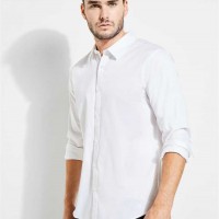 Мужская Рубашка (Luxe Stretch Shirt) 41921-01 Pure Белый