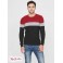 Мужской Свитер (Alfen Color-Block Sweater) 63831-01 Beet Juice Красный Мульти