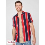 Чоловіча Сорочка GUESS Factory (Jarius Striped Shirt) 57991-01 Varsity Червоний