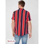 Чоловіча Сорочка GUESS Factory (Jarius Striped Shirt) 57991-01 Varsity Червоний