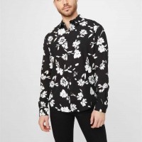 Чоловіча Сорочка (Manson Floral Shirt) 58451-01 Реактивний Чорний Мульті