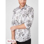 Мужская Рубашка GUESS Factory (Belfast Printed Shirt) 63791-01 Чистый Белый