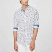 Мужская Рубашка (Harper Floral Shirt) 58152-01 Чистый Белый