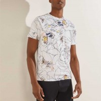 Чоловіча Футболка (Floral Outline Tee) 59712-01 Чистий Білий Мульти