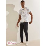 Чоловіча Футболка GUESS (Floral Outline Tee) 59712-01 Чистий Білий Мульти