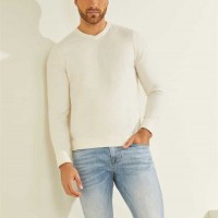 Чоловічий Светр (Esmere Wool-Blend V-Neck Sweater) 59492-01 Кремовий Білий