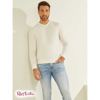 Чоловічий Светр (Esmere Wool-Blend V-Neck Sweater) 59492-01 Кремовий Білий