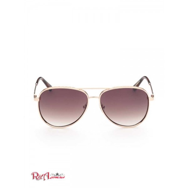 Мужские Солнцезащитные Очки GUESS (Aviator Sunglasses) 56282-01 Золотой W/Tort Arm