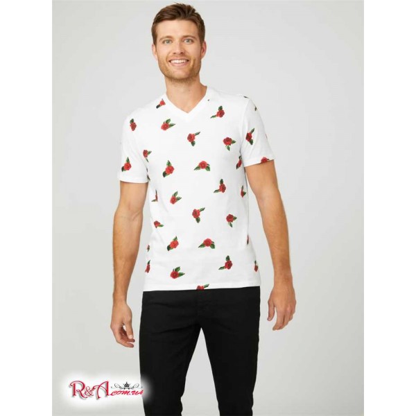Чоловіча Футболка GUESS Factory (Gary Rose Tee) 63962-01 Чистий Білий