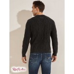 Мужской Свитер GUESS (Dawson Cable Knit Sweater) 64692-01 Реактивний Черный Мульти