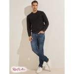 Мужской Свитер GUESS (Dawson Cable Knit Sweater) 64692-01 Реактивний Черный Мульти