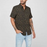 Мужская Рубашка (Regan Printed Shirt) 58442-01 Реактивний Черный