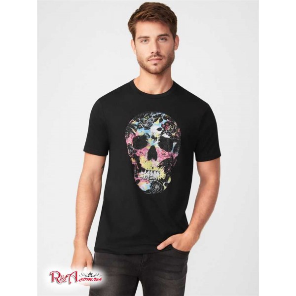 Мужская Футболка GUESS Factory (Rob Skull Graphic Tee) 53702-01 Jet Black