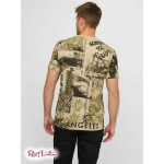 Чоловіча Футболка GUESS Factory (Graeil Collage Tee) 58372-01 Пісковик