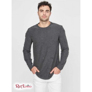 Чоловічий Crewneck (Robson Distressed Crewneck) 58272-01 Jet Black Multi