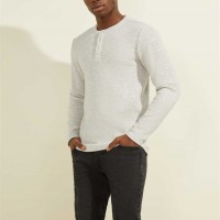 Чоловіча Хенлі (Vista Textured Henley) 64752-01 Світлий Heather Сірий Мульті