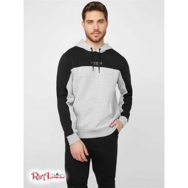 Мужской Пуловер GUESS Factory (Akram Pullover Hoodie) 63932-01 Светлый Melange Серый