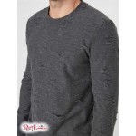 Чоловічий Crewneck GUESS Factory (Robson Distressed Crewneck) 58272-01 Jet Black Multi