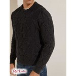 Мужской Свитер GUESS (Dawson Cable Knit Sweater) 64692-01 Реактивний Черный Мульти