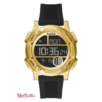 Чоловічий Годинник (Gold-Tone and Black Silicone Digital Watch) 60062-01 Multi