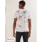 Чоловіча Футболка GUESS (Floral Outline Tee) 59712-01 Чистий Білий Мульти