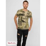 Чоловіча Футболка GUESS Factory (Graeil Collage Tee) 58372-01 Пісковик