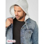 Чоловіча Куртка GUESS Factory (Harold Hooded Denim Jacket) 63782-01 Medium WПопелясто-Сірий