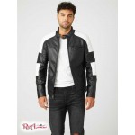 Мужская Куртка GUESS Factory (Daniel Color-Block Biker Jacket) 58072-01 Jet Black