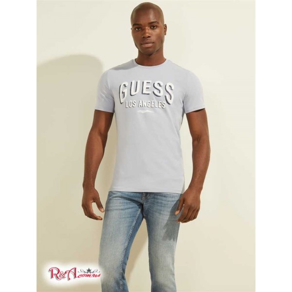 Чоловіча Футболка GUESS (Logo Tee) 59542-01 Dust Світлий Синій