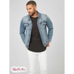 Чоловіча Куртка GUESS Factory (Harold Hooded Denim Jacket) 63782-01 Medium WПопелясто-Сірий