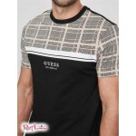 Чоловіча Футболка GUESS Factory (Kinto Plaid Tee) 63822-01 Jet Black