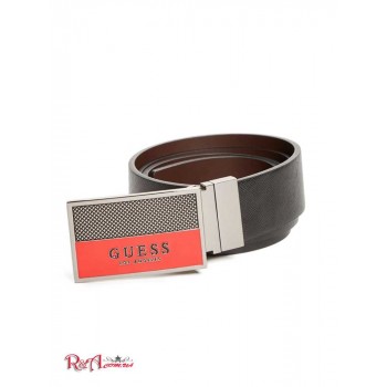 Чоловічий Ремінь (Enamel Logo Plaque Belt) 54902-01 Чорний