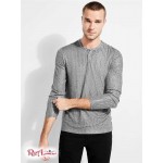 Мужской Лонгслив GUESS (Warehouse Long-Sleeve Henley) 41892-01 Stone Серый Мульти