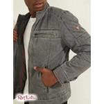 Чоловіча Куртка GUESS (Moto Jacket) 64702-01 Камінь Сірий Чоловіча Куртка GUESS (Moto Jacket) 64702-01 Камінь Сірий