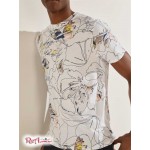 Чоловіча Футболка GUESS (Floral Outline Tee) 59712-01 Чистий Білий Мульти