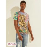 Чоловіча Футболка GUESS (Eco Tiger Graphic Tee) 59442-01 Чистий Білий